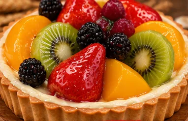Tarta de fruta mediana